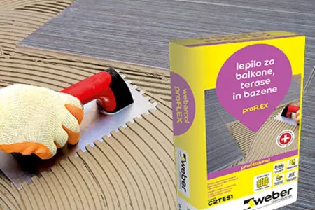 webercol proFLEX - lepilo za balkone, terase in bazene