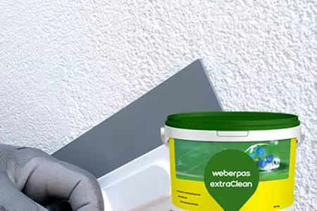 Silikoniziran in samočistilen visoko vodoodbojen fasadni omet / zaključni sloj - Weber