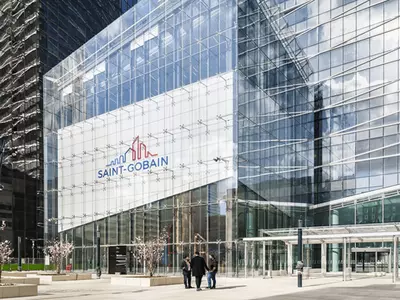 Glass building