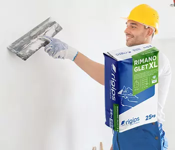 Rigips RIMANO Glet XL zelo fina in svetla mavčna izravnalna masa za notranje prostore