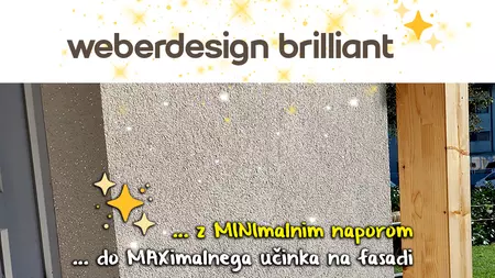 weberdesign brilliant - bleščice na fasadi - bleščice fasada