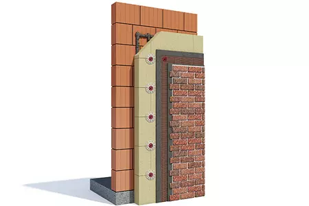 webertherm AK 500/BK 500 - Fasadni sistem s klinker ali oblogo iz keramičnih ploščic. 