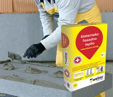 M751 webertherm family fasadno lepilo - lepljenje in armiranje
