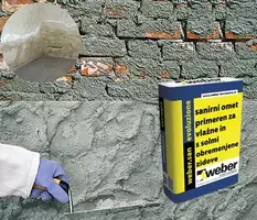 webersan evoluzione - Sanacijski (sušilni) omet primeren za vlažne in s solmi obremenjene zunanje in notranje površine.