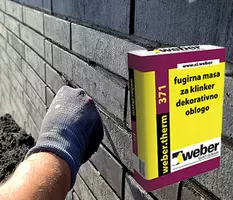 webertherm 371 - izvedba klinker fasade - fugirna masa