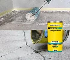 weberprim 807 - Epoksidna, dvokomponentna masa za zalivanje razpok v betonu in osnovni premaz pred nanosom hidroizolacij.