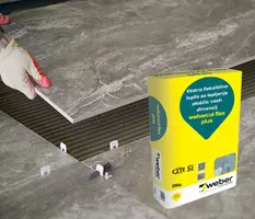 webercol flex plus S2 - lepilo za lepljenje temne keramike, primerno za lepljenje na les, kovino, steklo, lepljenje keramike čez keramiko