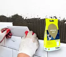 webercol plus5 - Visoko kakovostno, fleksibilno lepilo za lepljenje keramike na notranjih in zunanjih talnih in stenskih površinah.