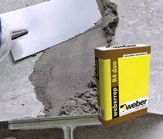 weberrep R4 duo - Reprofilna malta za betone in fino izravnavo.