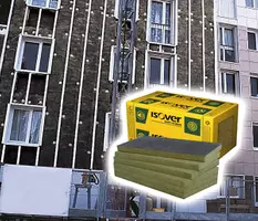 ISOVER PLA NT – plošča iz mineralne volne oblečena s črnim steklenim voalom, namenjena za toplotno in zvočno izolacijo prezračevanih fasad, stropov, sten itd. ISOVER PLA NT – plošča iz mineralne volne oblečena s črnim steklenim voalom, namenjena za toplotno in zvočno izolacijo prezračevanih fasad, stropov, sten itd.