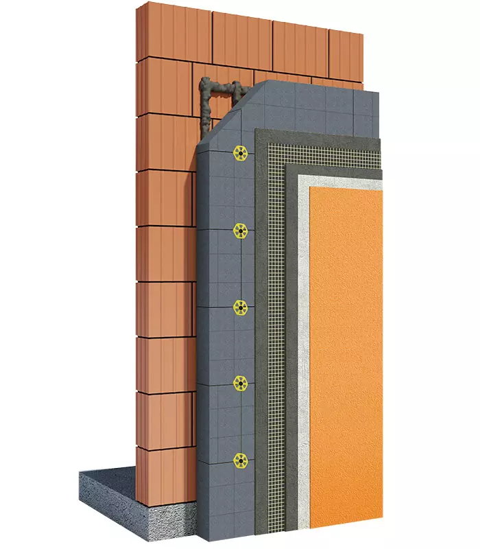Webertherm demit original sestava fasadnega sistema