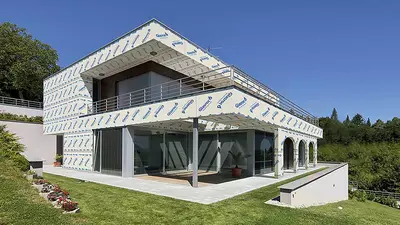 Glasroc X - Mavčne plošče z ojačitvijo iz flica. Ognjeodporena, z zmanjšano sposobnostjo vpijanja vode.
