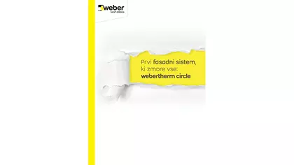 webertherm circle je prvi toplotnoizolacijski kompozitni fasadni sistem, ki ga je mogoče razstaviti in reciklirati po komponentah.