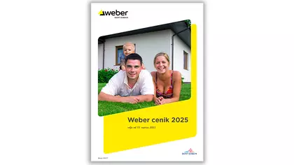 cenik 2025 - Weber - Cena fasade, fasadnih materialov, hidroizolacij, lepil za keramiko...