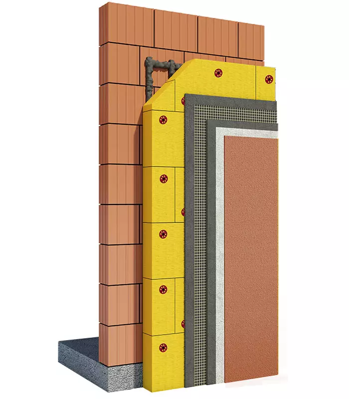 webertherm family GW - Fasadni sistem na mineralni volni iz steklenih vlaken.