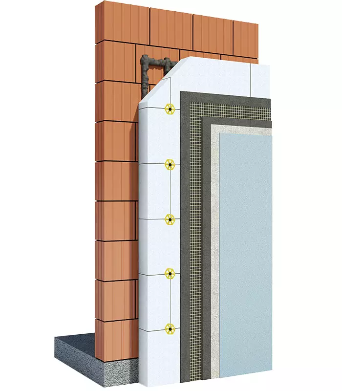 webertherm minus 7 - Izdelava fasade pozimi.