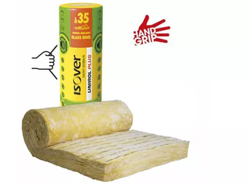 Isover Unirol Plus - toplotna izolacija poševnih streh, stropov, letvic, konstrukcij lesenih hiš...
