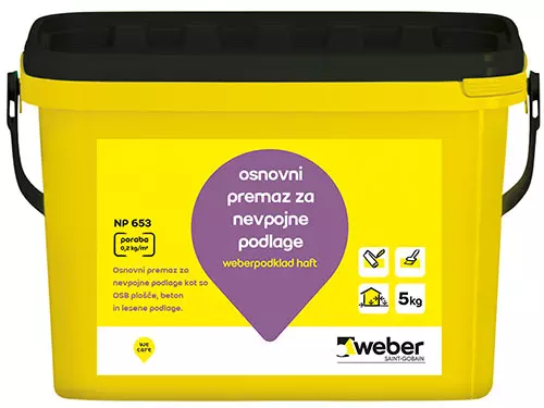 Osnovni premaz, ki se nanaša na nevpojne podlage (beton, OSB, les, pločevina) pred lepljenjem izolacije. 