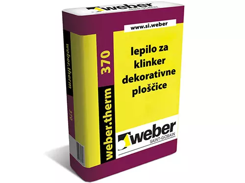 webertherm 370 - izvedba klinker fasade