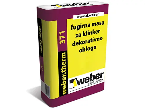 webertherm 371 - izvedba klinker fasade - fugirna masa