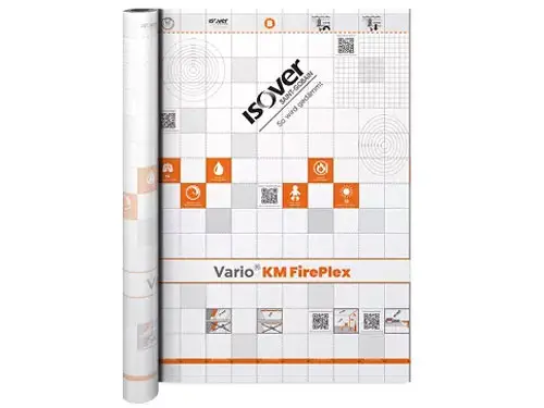 KM FIREPLEX - Prva ognjevarna klimatska membrana: Vario KM FirePlex. Zmanjšajte požarne obremenitve, povečajte varnost in udobje