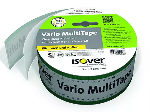 ISOVER VARIO MULTITAPE - Enostranski lepilni trak z izjemno visoko lepilno močjo za spoje. Parna zapora