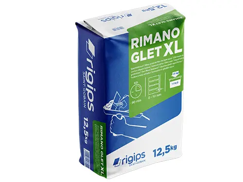 Rigips RIMANO Glet XL zelo fina in svetla mavčna izravnalna masa za notranje prostore