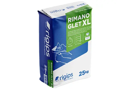 Rigips RIMANO Glet XL zelo fina in svetla mavčna izravnalna masa za notranje prostore