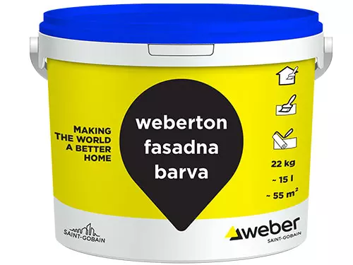 Akrilna barva za fasado - Weber