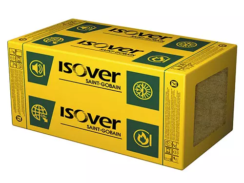 Isover Stropmax 31 - Plošče iz steklene mineralne volne s toplotno prevodnostjo λD = 0,031 so prevlečene z belim steklenim voalom in se uporabljajo za zvočno in toplotno izolacijo ventiliranih fasad, stropov garaž in tehničnih prostorov.