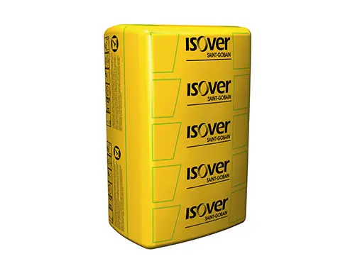 Isover Super-Vent Plošče iz steklene mineralne volne s toplotno prevodnostjo λD = 0,032 W/mK so na eni strani prevlečene s črnim steklenim voalom in so namenjene za toplotno in zvočno izolacijo prezračevanih fasad in predelnih sten.