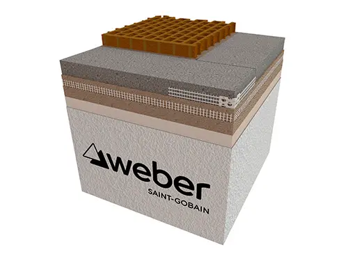 weber vogalnik z mrežo - fasada