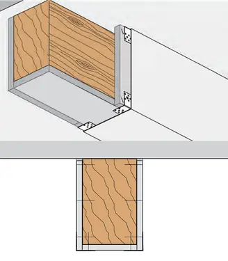 BH23RF - 3-strane obloge lesenih nosilcev R 30 do R 90 z Rigips ognjeodporno ploščo RF.