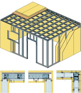 RR11RH - Samonosna Rigips prostorska celica z Rigidur H mavčno vlakneno ploščo.