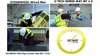 ISOVER ULTIMATE TECH PSM vs ISOVER ULTIMATE TECH Wired Mat vs Stone Wool Wired Mat 3 split FINAL thumbnail